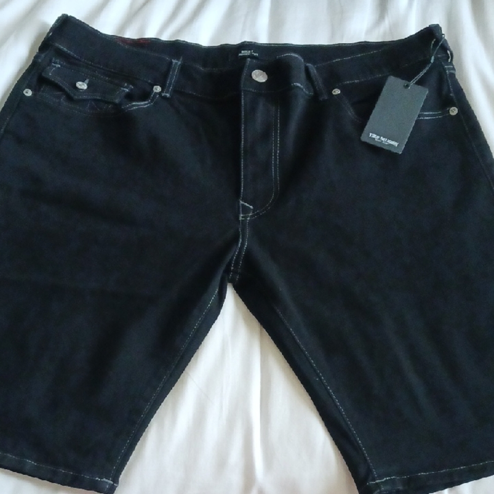 Men's Black Denim Shorts